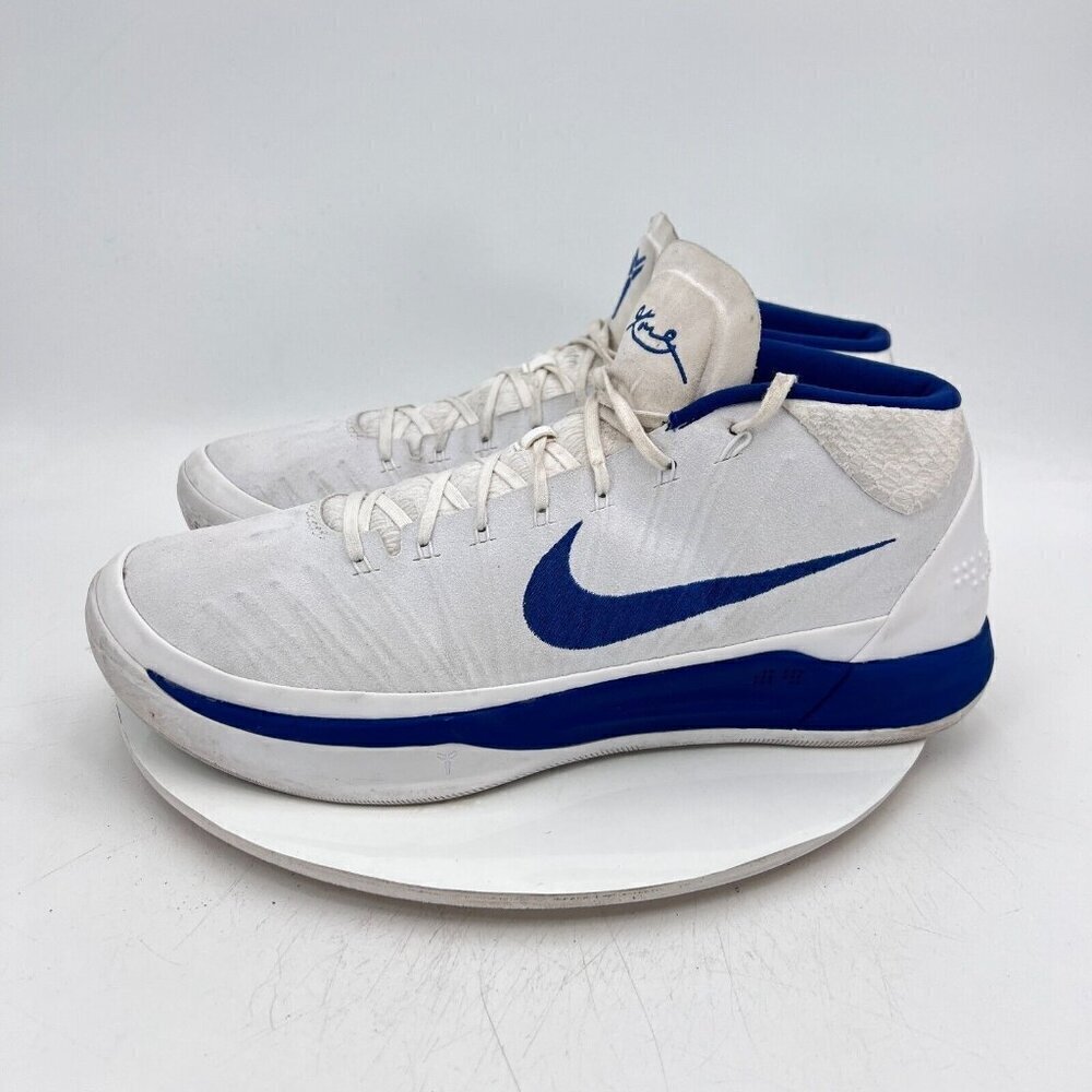Nike Kobe AD Mid Kentucky PE Men Size 14.5 942521-109 White Blue Basketball Shoe